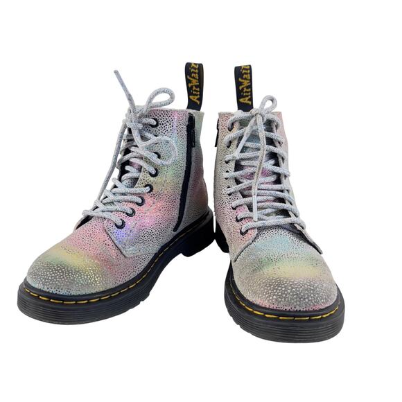 Dr. Martens 1460 Pascal J Kids Boots US 12 Iridescent Dot Lace Up Combat fall - Picture 1 of 13